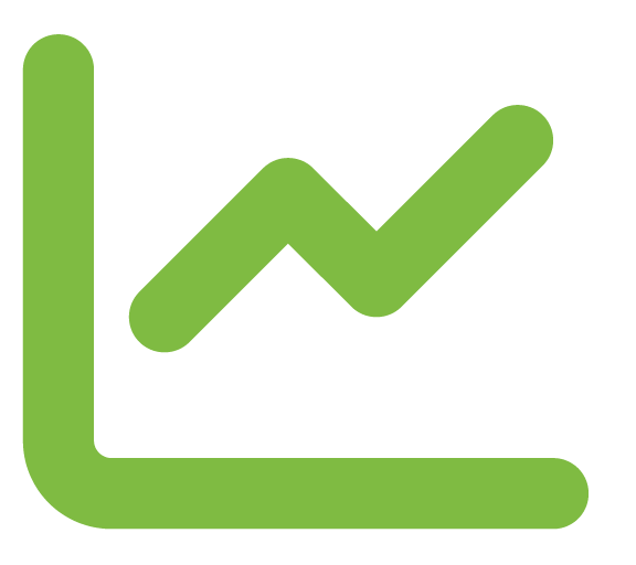 Line chart - green