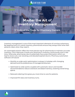 Tip Sheet: Master the Art of Inventory Management 